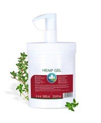 HEMP GEL – Gel de masaje de cáñamo – Versión profesional 1 L