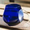 6 Vaso cata de aceite de oliva, vidrio azul+ 6 tapas de vasos